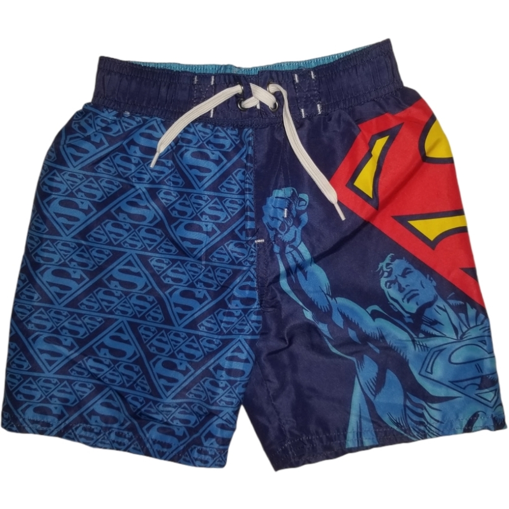 DC Comics Superman Swim Trunks Size 4/5